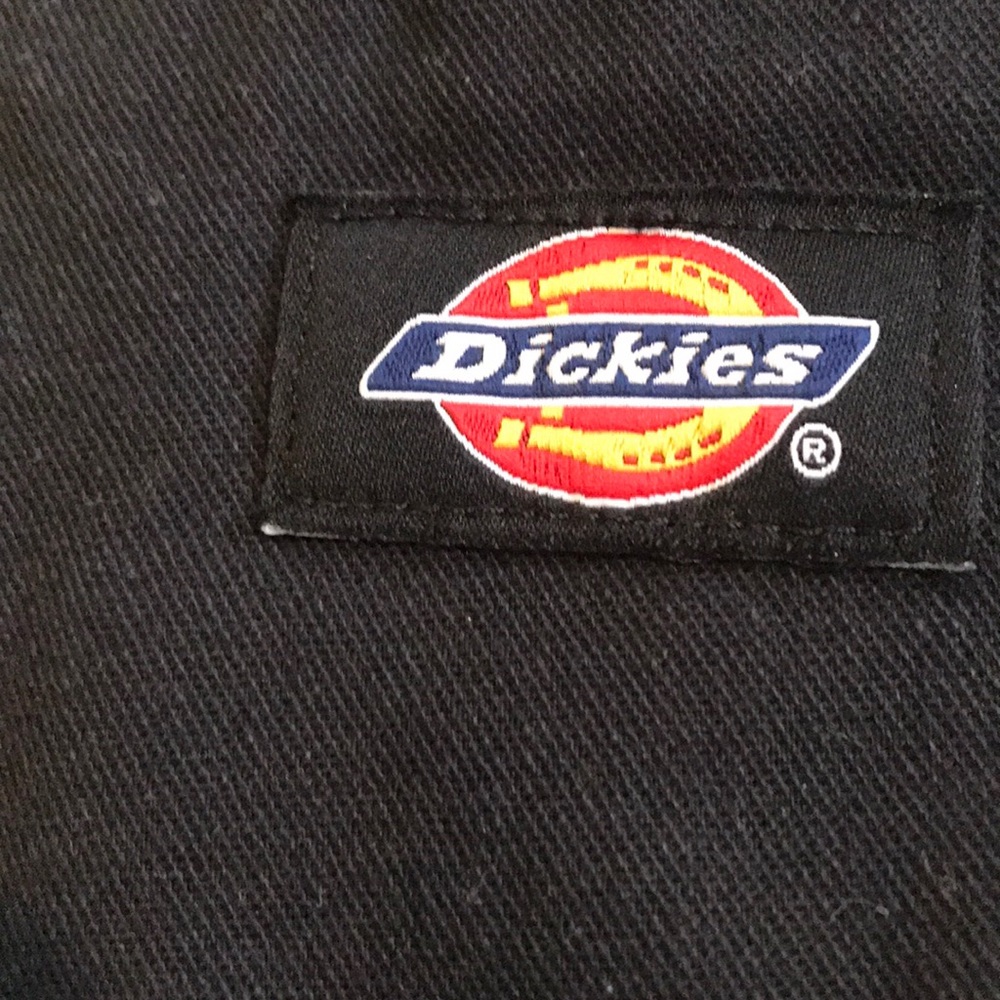 DICKIES - BOYS Black Flat Panel Shorts Size 14